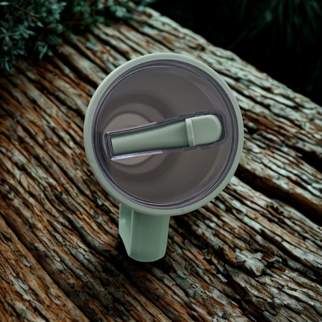40oz Tumbler with Handle Misty Eucalyptus 5