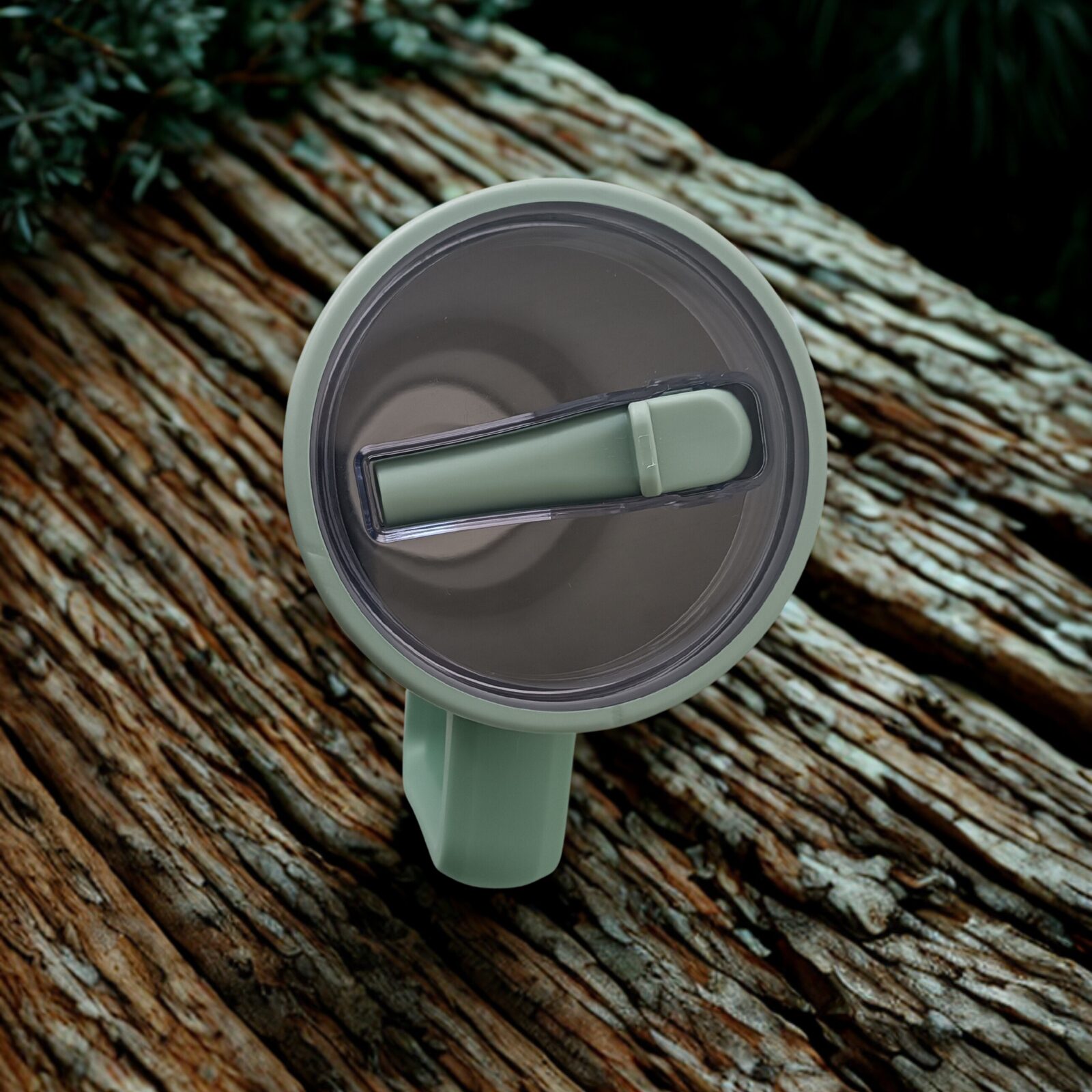 40oz Tumbler with Handle Misty Eucalyptus 5