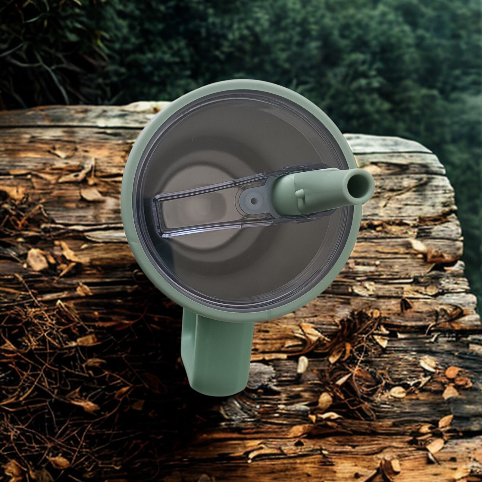 40oz Tumbler with Handle Misty Eucalyptus 6
