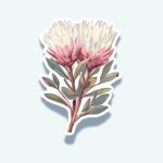 Protea Sticker – Pink Bloom Botanical Decal