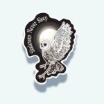 Skeletons Never Sleep – Barn Owl Sticker